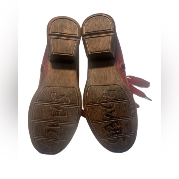NNT Rovers Burgundy Crust Costa Steampunk Bohemian Leather lace up ankle boot 36 - Picture 4 of 5